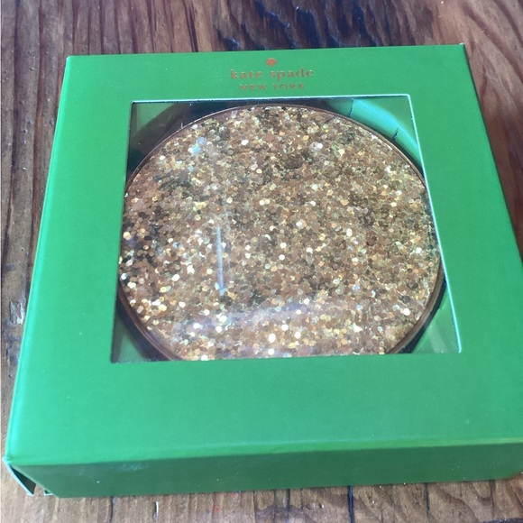 Kate Spade Lenox Simply Sparkling Gold Compact - Picture 4 of 7